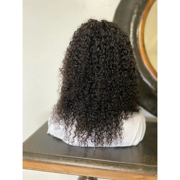 DEANNA18” CURLY NATURAL BLACK 13X4 LACE FRONT WIG